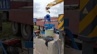 Borehole submersible pump installation commissioning [upl. by Ttiwed]