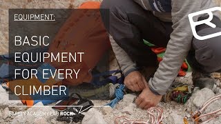 Basic equipment for every alpine climber From helmet to climbing shoes – Tutorial 443  LAB ROCK [upl. by Arutak]