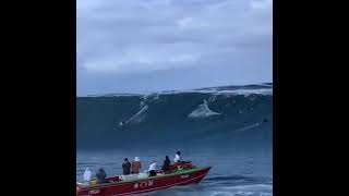 Amazing Biggest wave ever ridden at Teahupoo [upl. by Htiekel864]