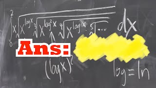 the hardest integral from the BMT integration bee [upl. by D'Arcy]