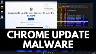 Fake Chrome Update Malware [upl. by Dunston]