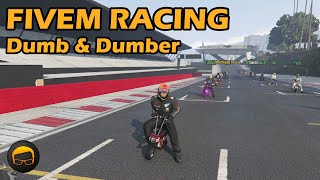 Dumb And Dumber  GTA FiveM Racing №23 [upl. by Nauqed]