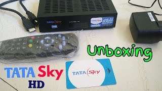 TATA SKY HD 2023 Unboxing and Overview  Tata Sky Unboxing [upl. by Aidnama]