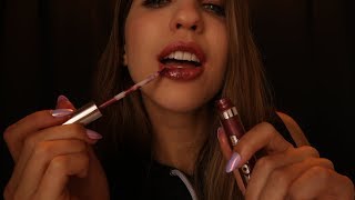 Lipgloss Plumping amp Classic Wet Mouth Sounds  UPCLOSE ASMR [upl. by Arabela]