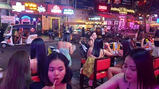 Street 136 Phnom Penh Cambodia 2024 4K Red Light District  Phnom Penh nightlife [upl. by Nauqal]