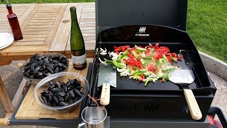 RECETTE DES MOULES A LA PLANCHA [upl. by Elizabet957]