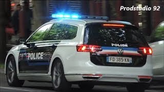 Compilation Police avec sirène américaine en urgence à Paris [upl. by Rednaskela]