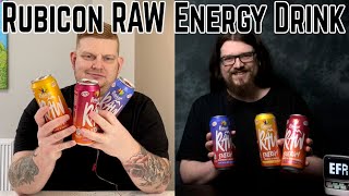 Rubicon Raw Energy Drink  20 Juice and Natural Caffeine All 3 New Flavours Review [upl. by Kruse]