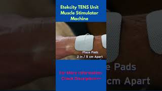 Etekcity TENS Unit Muscle Stimulator Machine [upl. by Elrebmik]