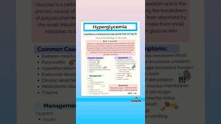 Hyperglycemia notes 📝 nursing knowledge bscnursing [upl. by Celka317]