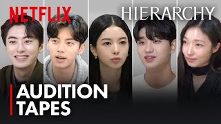 Cast audition tapes for Hierarchy  Netflix ENG SUB [upl. by Yenffad]