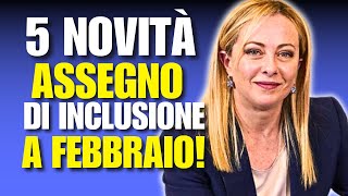 5 INCREDIBILI NOVITÀ SULLASSEGNO DI INCLUSIONE A FEBBRAIO [upl. by Zechariah]