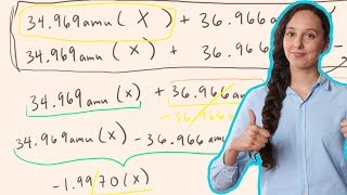 How to Calculate Isotope Abundance Using Atomic Mass [upl. by Ahmar655]