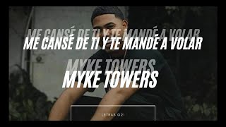 Me cansé de ti y te mandé a volar  Myke Towers  Funeral Letra  Lyrics [upl. by Enialem]