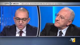 Otto e mezzo  De Luca governatore in attesa di giudizio Puntata 27102015 [upl. by Small]