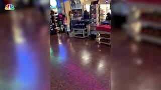 Video captures scene at Anchorage Airport after Alaska earthquake [upl. by Ahseid941]