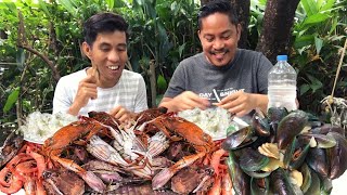 SEAFOOD MUKBANG Filipino Food Pinoy Mukbang [upl. by Mikey199]