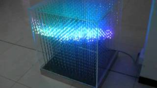 3D LED RGB Arduino Cube 16x16x16 [upl. by Drawyah]