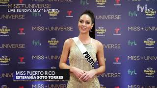 The 69th Miss Universe Competition  Interview with Miss Puerto Rico Estefanía Soto Torres [upl. by Rakso]