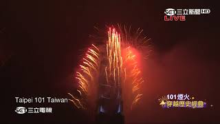 New Years Eve 2018 Taipei 101 Fireworks on TV [upl. by Plume]