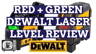 Dewalt Red amp Green SelfLevelling CrossLine LASER Review  Electrician TV [upl. by Anica]