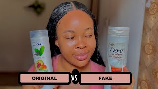 HOW TO IDENTIFY FAKEORIGINAL DOVE LOTION  HOW TO SPOT FAKE DOVE LOTION LIKE A PRO [upl. by Darda]