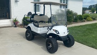 Yamaha golf cart lifted gas 2009 [upl. by Isadore]