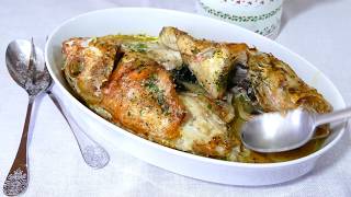 🐡 CABRACHO 🐡 al Horno con PATATAS 🥔 y Ajetes ı Receta Fácil [upl. by Hashum663]