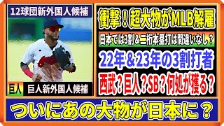 【巨人新外国人候補】メジャーの超大物「安打製造機」が解雇へ！巨人が狙うか？ついに西武に新外国人？ソフトバンクの動きにも注目【12球団新外国人候補2024 2025】 [upl. by Gide]