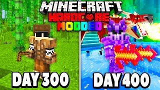 I Survived 400 Days in Modded Hardcore Minecraft GRAND FINALE 4000 Mods [upl. by Ahsina]