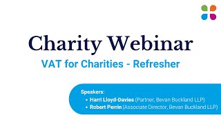 VAT for Charities  Refresher [upl. by Takeshi]