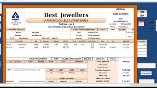 Jewellery Billing Tool [upl. by Imim250]