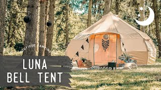 Luna Bell Tent by Boutique Camping  1 Glamping Bell Tents in UK amp USA [upl. by Eelnodnarb]