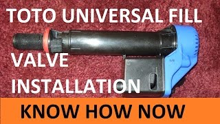 How to Replace a Toto Universal Fill Valve [upl. by Aticilef]