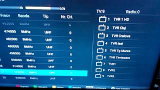 Cautare canale Tv digital terestru DVBT2 [upl. by Aikim]