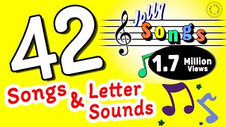 Phonics for Kids  Jolly Phonics Songs  Letter Sounds  42 Letter Sounds  Learn through Songs [upl. by Esorlatsyrc]