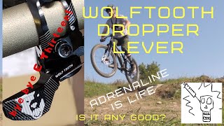 Review Wolf Tooth Components Mountain Bike Dropper Remote Lever [upl. by Naitirb725]