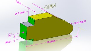 Solidworks DimXpert Part 1 [upl. by Trixy129]