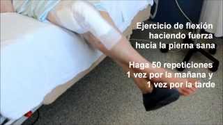 FHES  Prótesis de rodilla Recomendaciones previas y ejercicios posoperatorios [upl. by Gnek313]