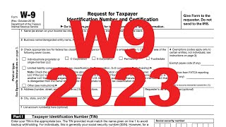 How To Fill Out a W9 in 2023 FAST UPDATED  STEPBYSTEP TUTORIAL [upl. by Ynos44]