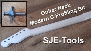 Guitar Neck Modern C Router Bit from SJE Tools [upl. by Risan]