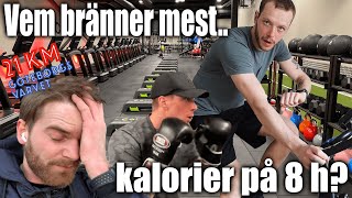 VEM BRÄNNER MEST KALORIER PÅ 8H [upl. by Macdougall]