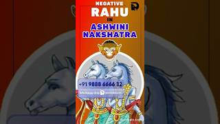 Warning For Negative in Rahu in Ashwini Nakshatra Astrology [upl. by Leirbaj]