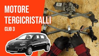 Sostituzione motore tergicristalli Clio 3 🌧 [upl. by Ajak]