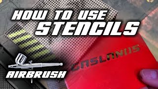 How to Use Airbrush Stencils  for details and cool effects [upl. by Erotavlas]