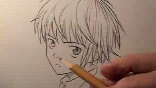 How To Draw Manga Hair Boys [upl. by Duester]