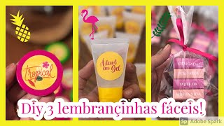 Aprenda a fazer 3 lembrancinhas maravilhosas para seu aniversário  Festa tropical [upl. by Philo]