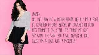 Fifth Harmony  Im in love with a monster  Official Lyrics [upl. by Arty]