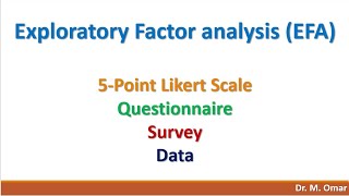 Exploratory Factor Analysis EFA [upl. by Akram]