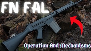 How a FN FAL Mechanisms Works Animation Of Operation Of FN FAL [upl. by Dijam]